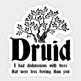 Pen and paper druid Sticker